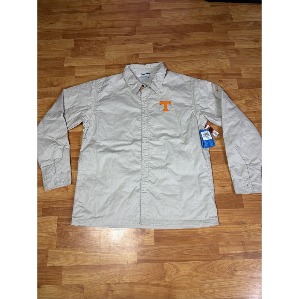 $120 Columbia Tennessee UT Collegiate Campus Roam Quilted Shirt Jacket Large